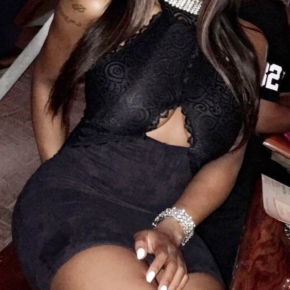 Black evening dress